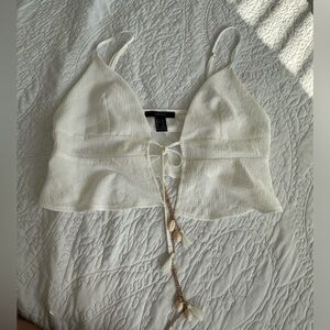 Beachy, front-tie, Forever 21 crop top